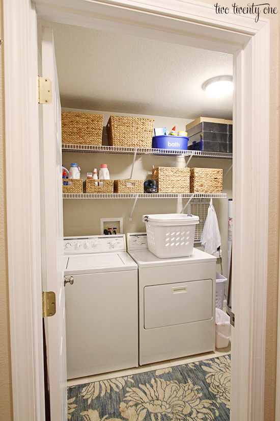 Laundry Room Reveal Part 2: Organizing A Deep Laundry Cabinet! - Smallish  Home