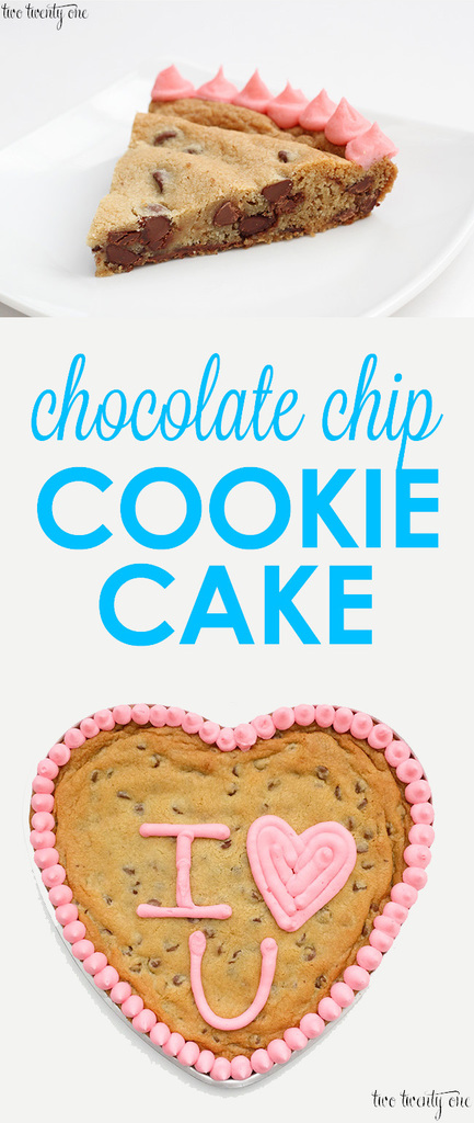 The BEST chocolate chip cookie cake recipe!