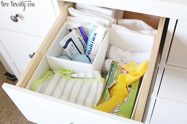 organized dresser