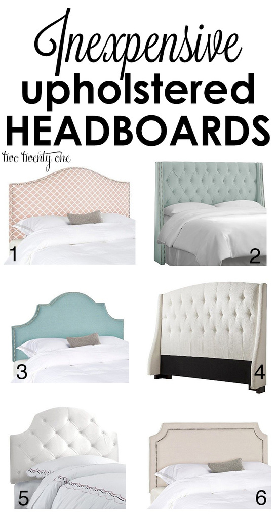 Inexpensive upholstered headboards! 