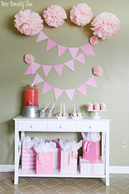 pink baby shower