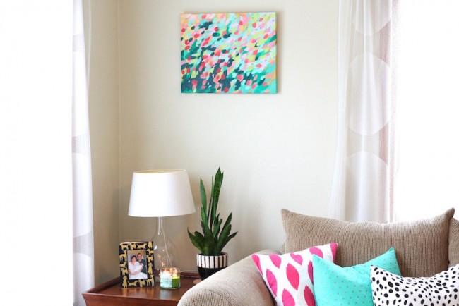 Abstract Florals in home