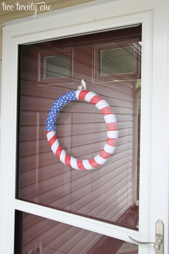 4th of july wreath front door