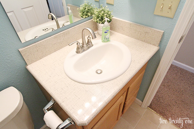 bathroom formica countertop