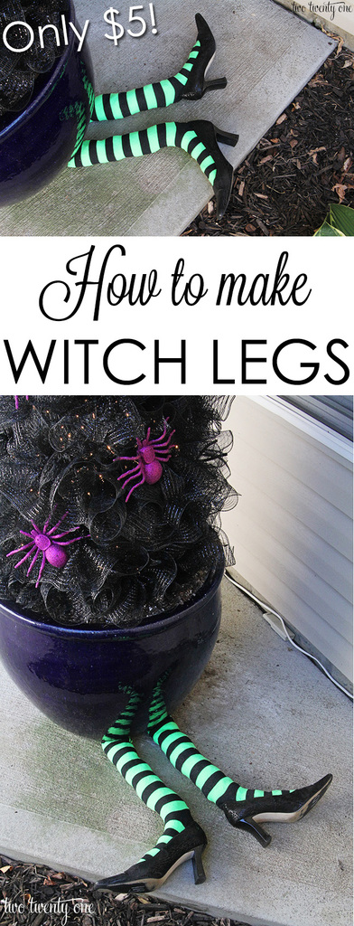 How to make witch legs! Great for Halloween!