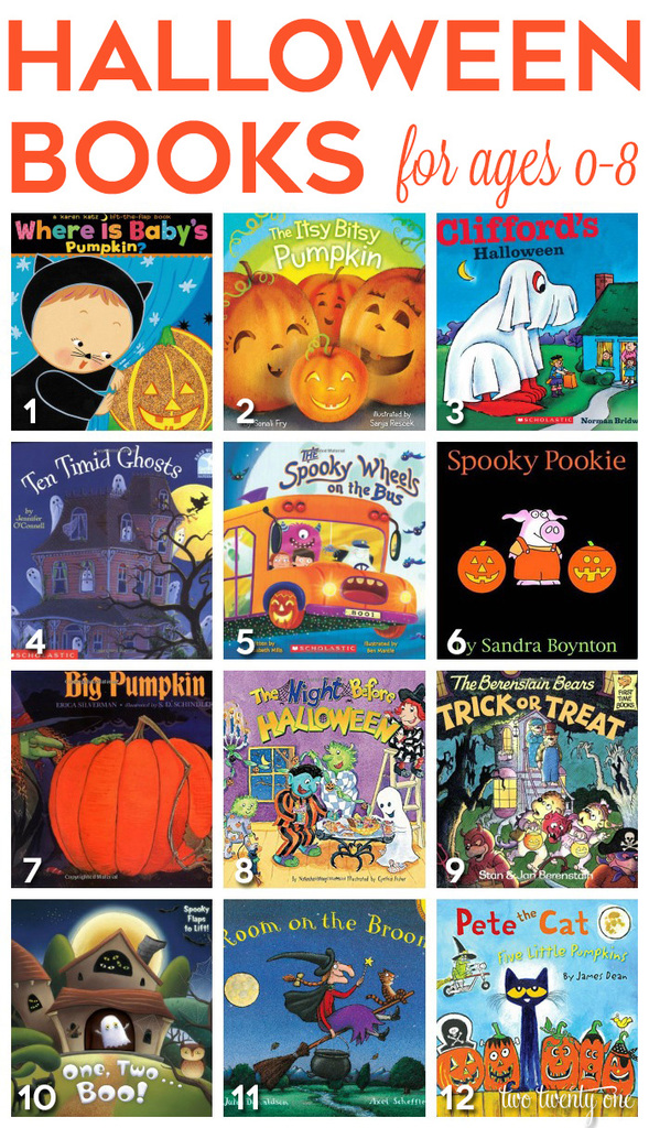 Halloween books for ages 0-8