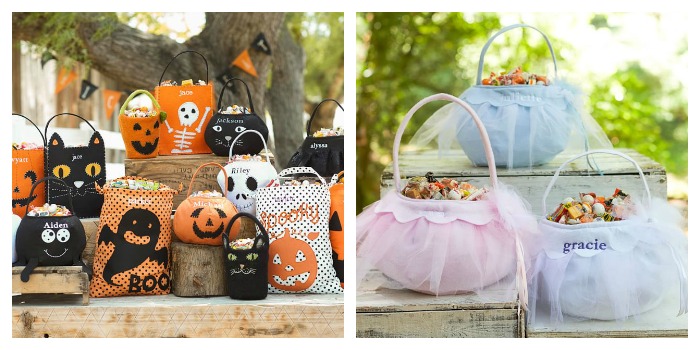 pottery barn halloween bags