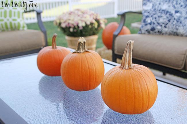 pumpkin centerpiece