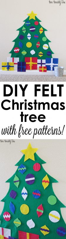Felt Christmas Tree + Free Patterns