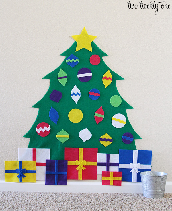 kid felt christmas tree