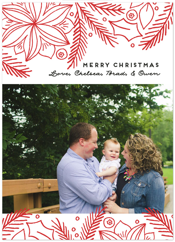 minted Christmas card