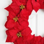 How to make a poinsettia wreath