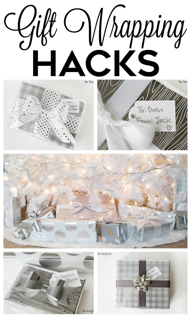 Gift wrapping hacks! Make your gifts look amazing without a ton of effort!