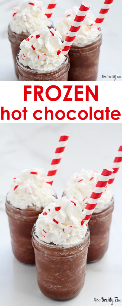 Quick and easy frozen hot chocolate