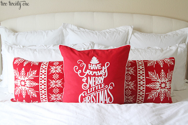 christmad bed pillows