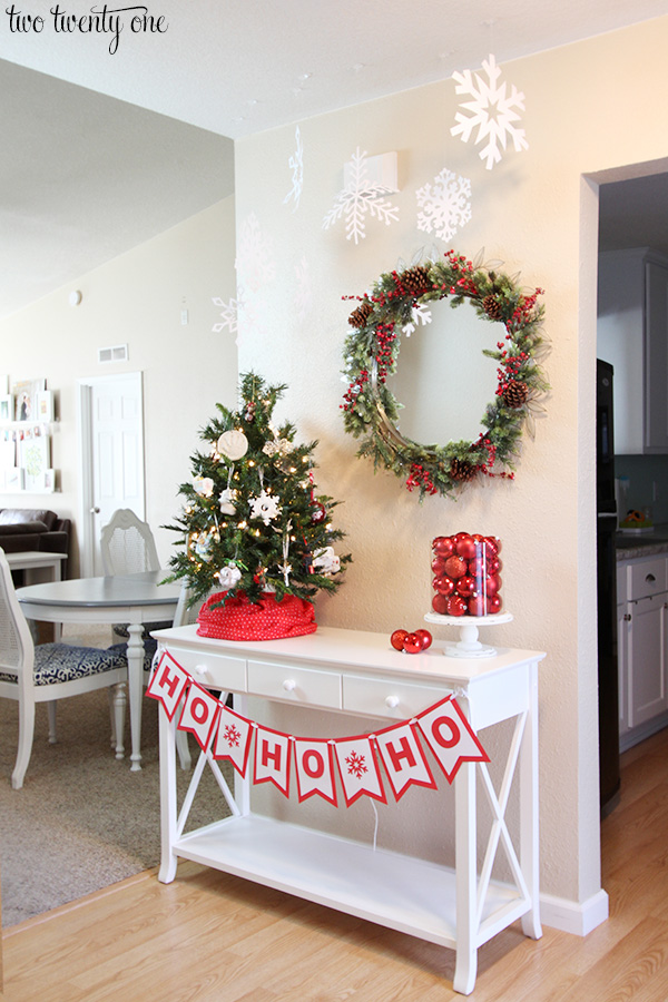 christmas entryway