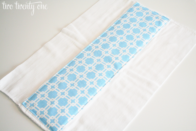 DIY burp cloth