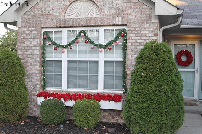 red and white outdoor christmas decorations