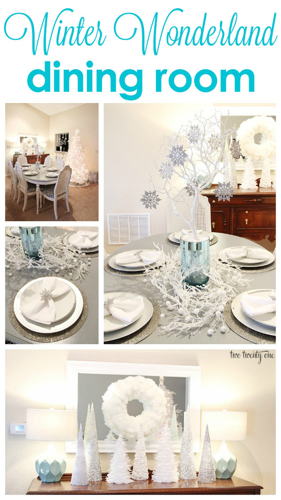 Winter Wonderland dining room!