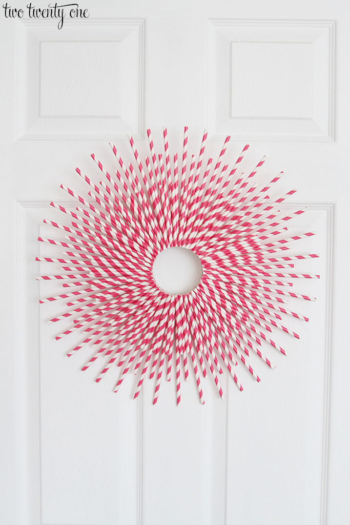 Paper Straw Wreath