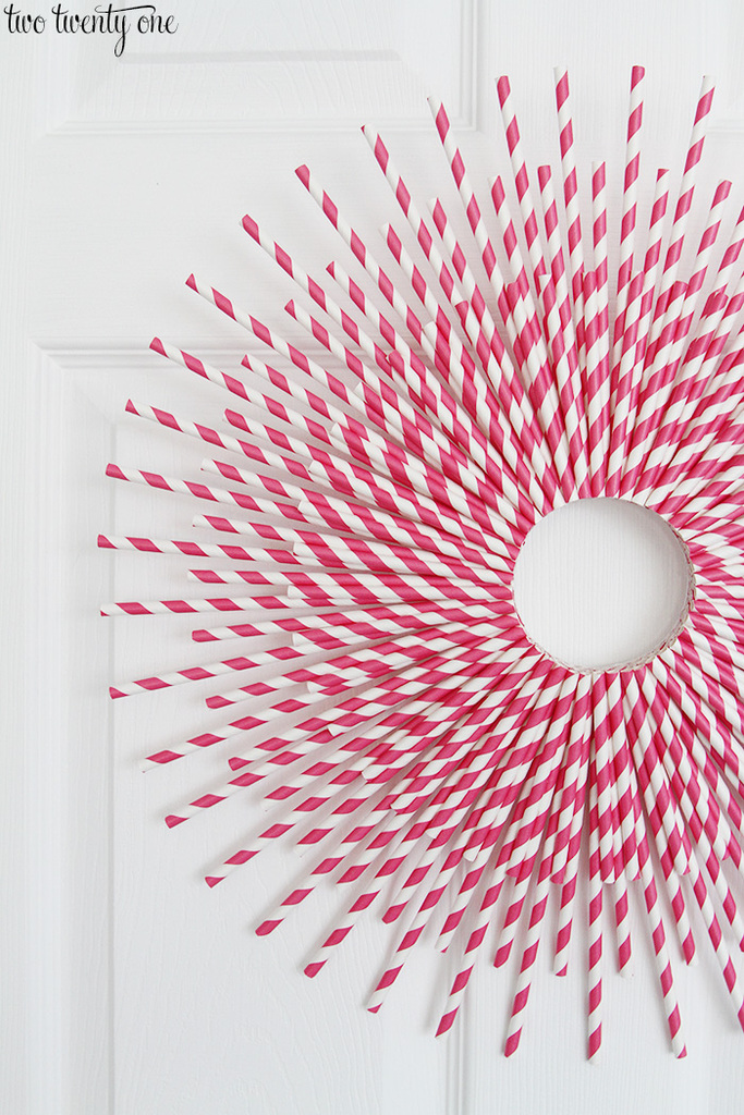 Paper Straw Wreath