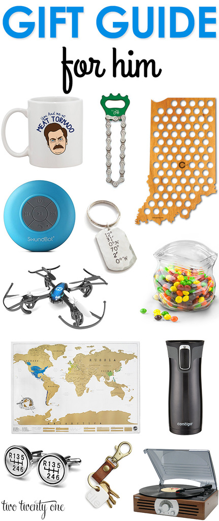 Gift guide for him! Great ideas!