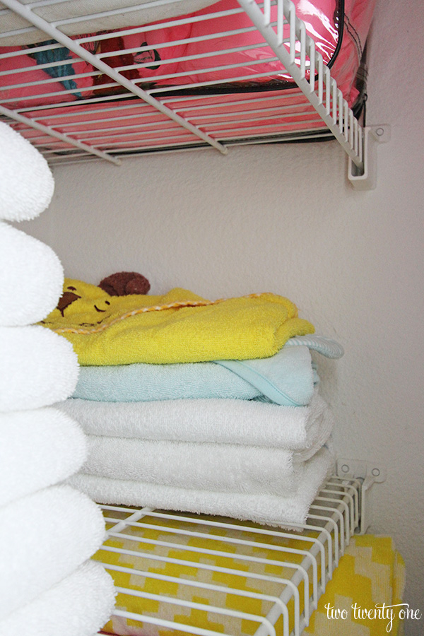 linen closet towels