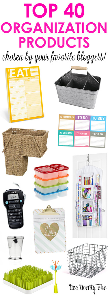 Top 40 organization products chosen by your favorite bloggers!