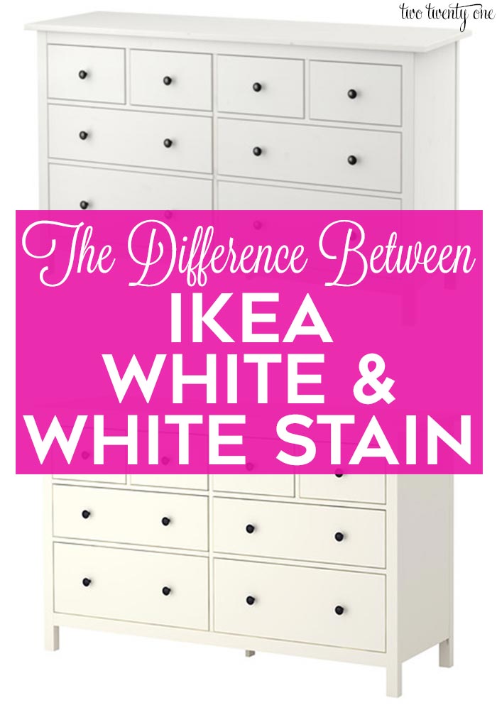 Difference Between IKEA White and IKEA White Stain