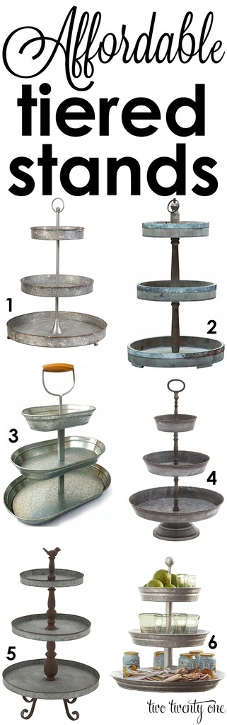 Love these tiered trays! Perfect for any home!