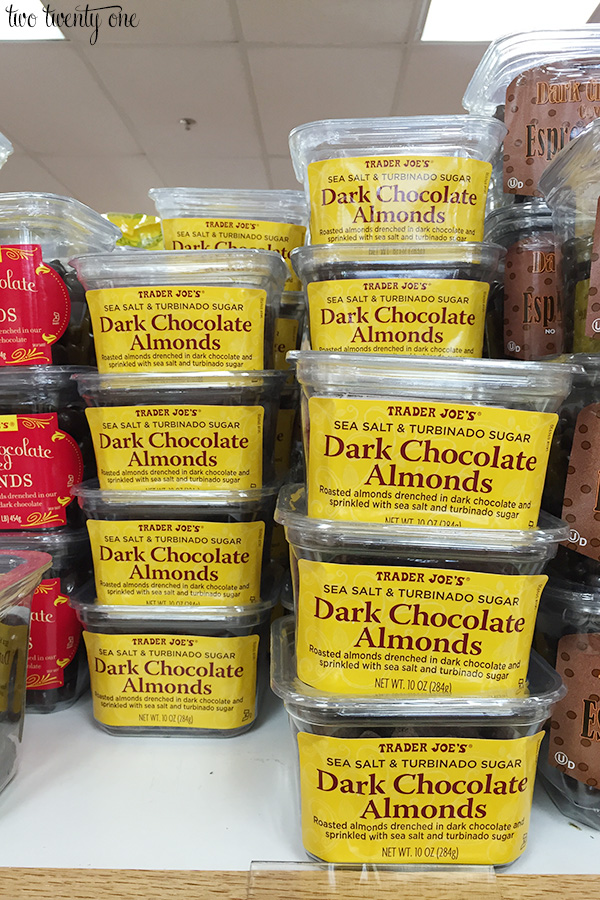 trader joe's dark chocolate almonds