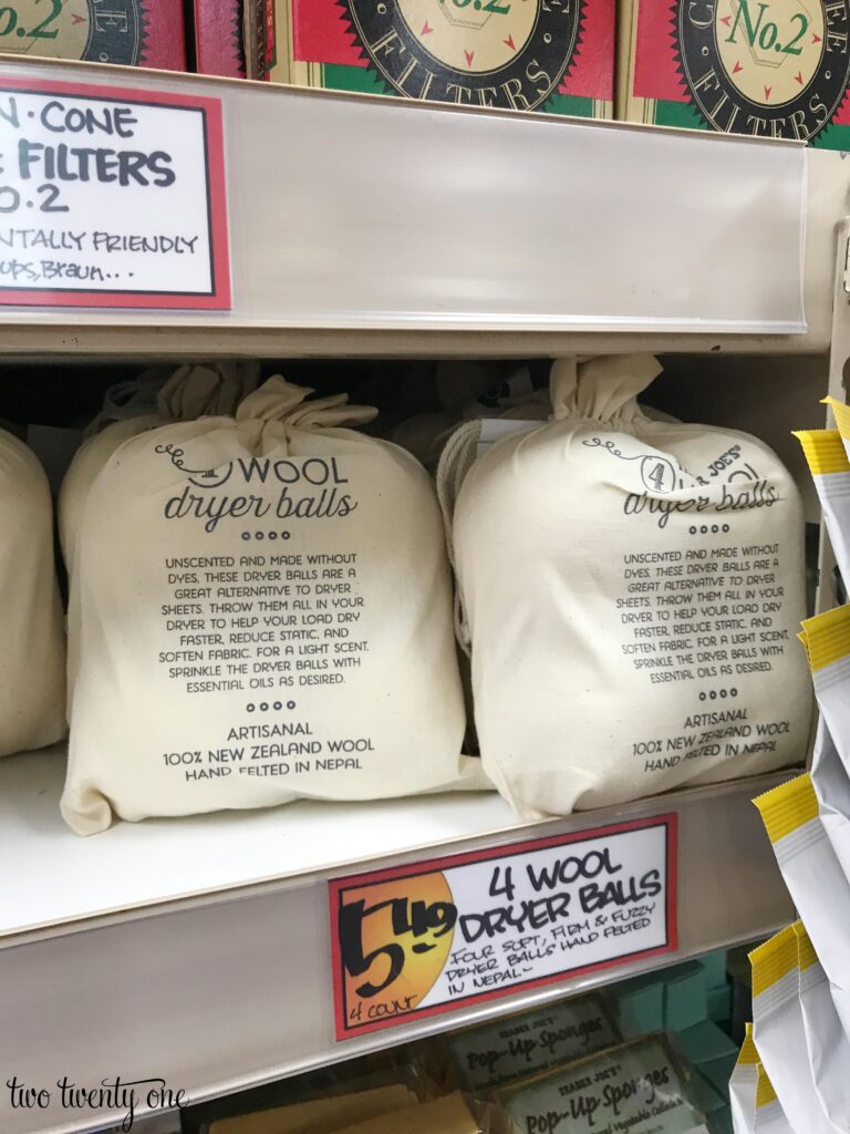 Trader Joe's dryer balls