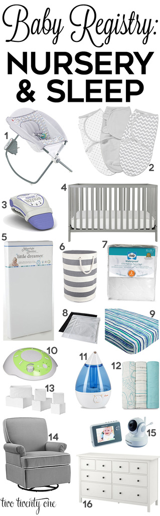 Must have nursery and sleep products to add to your baby registry!