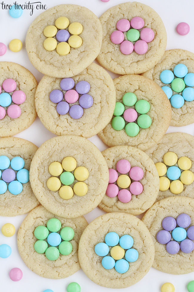 Candy flower sugar cookies! Perfect for spring!