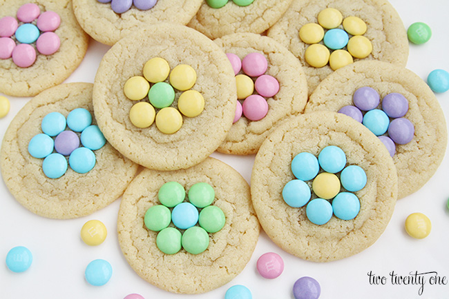 Candy flower sugar cookies! Perfect for spring!