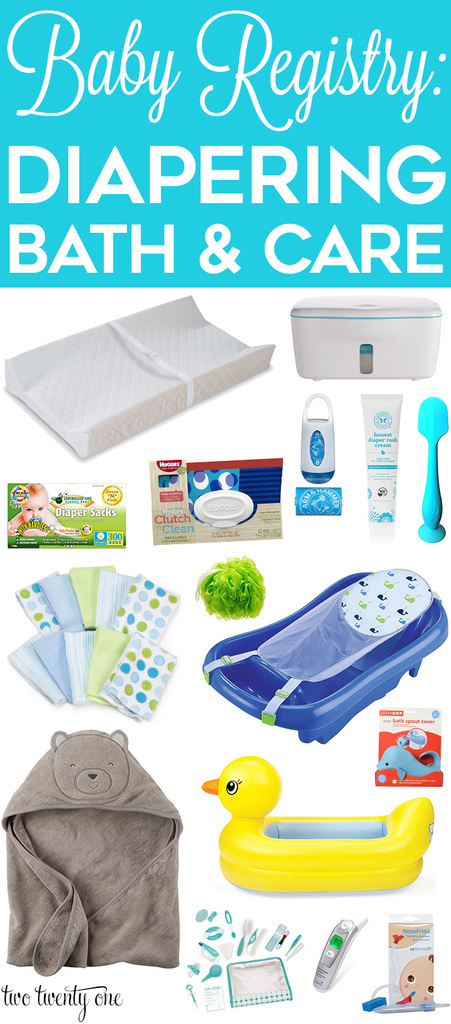 Baby Registry: Diapering, Bath, & Care