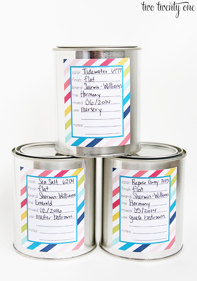 FREE paint can labels!