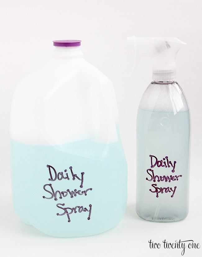 DIY daily shower spray