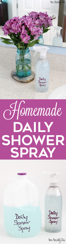 How to make your own DIY daily shower spray!