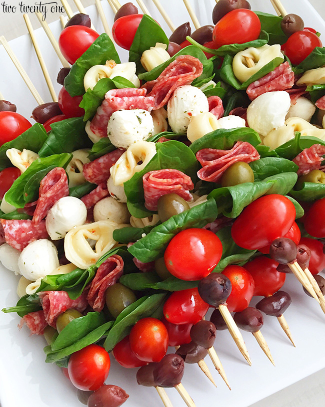 Easy Antipasto Skewers Appetizer