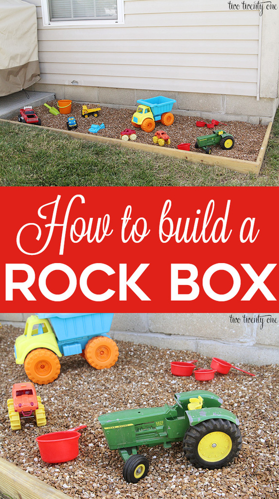 How to build a rock box! Cleaner than a sandbox!