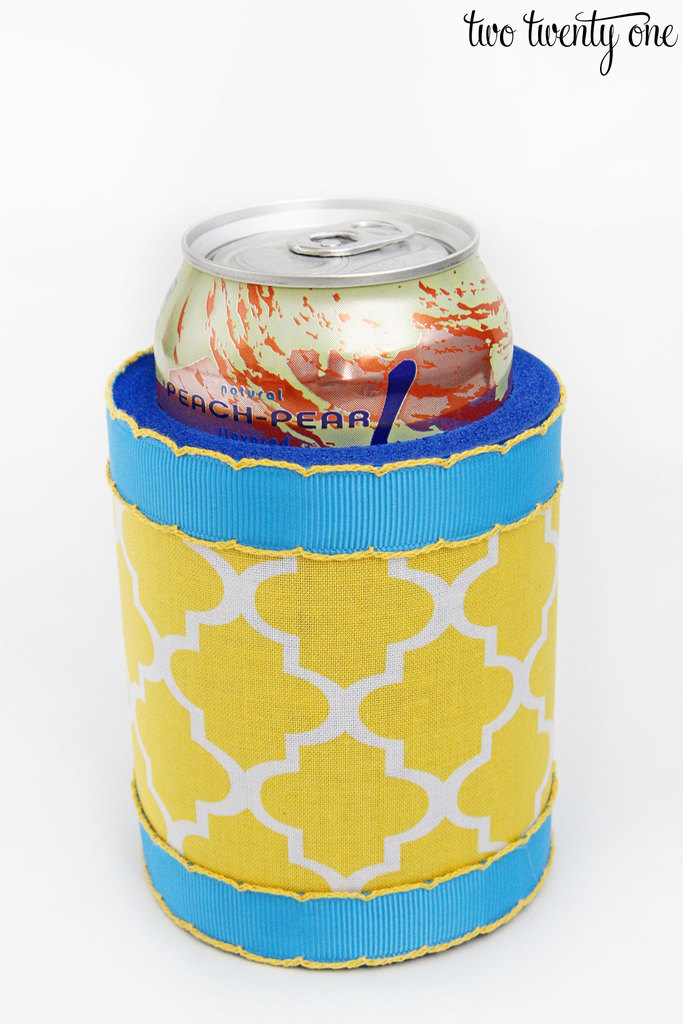 DIY Fabric Covered Koozie