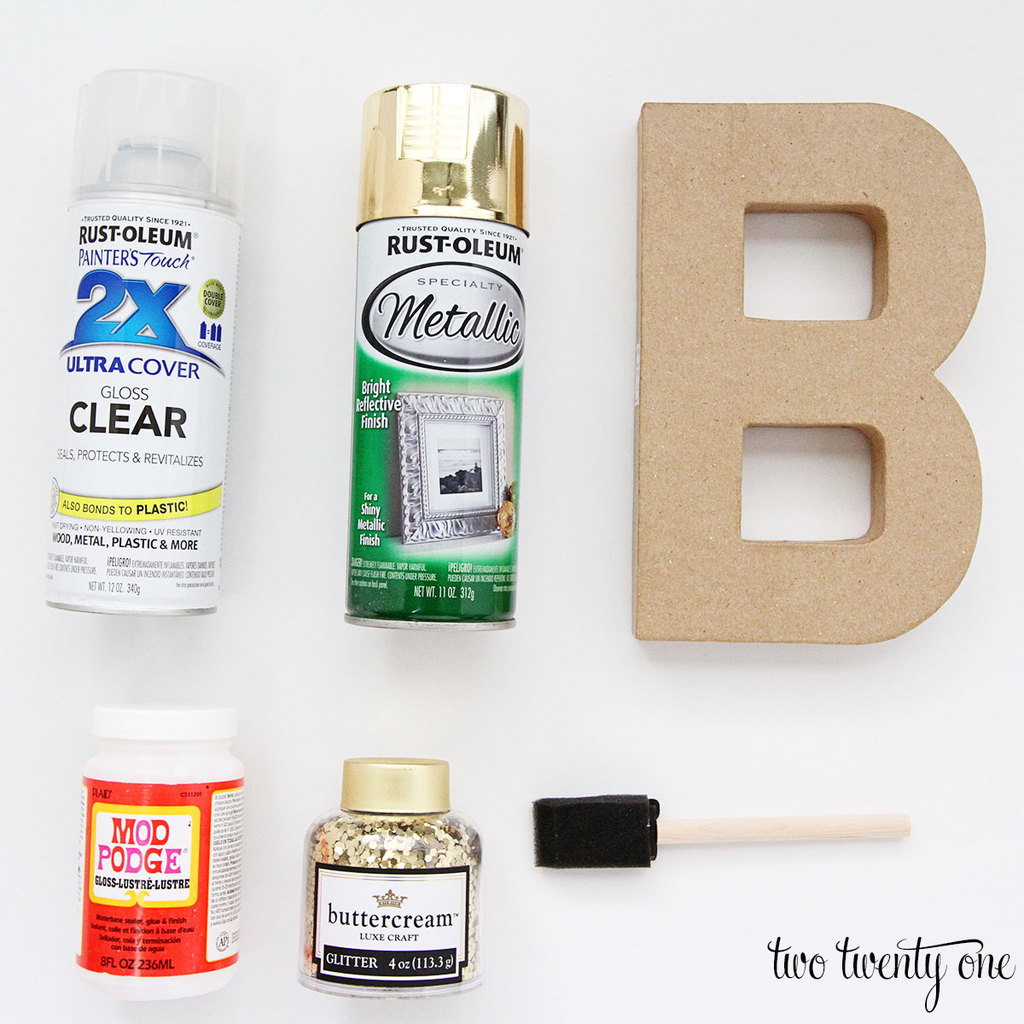 How to Make Glitter Letters