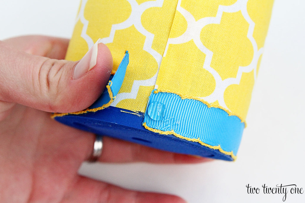 How to make fabric covered koozies!