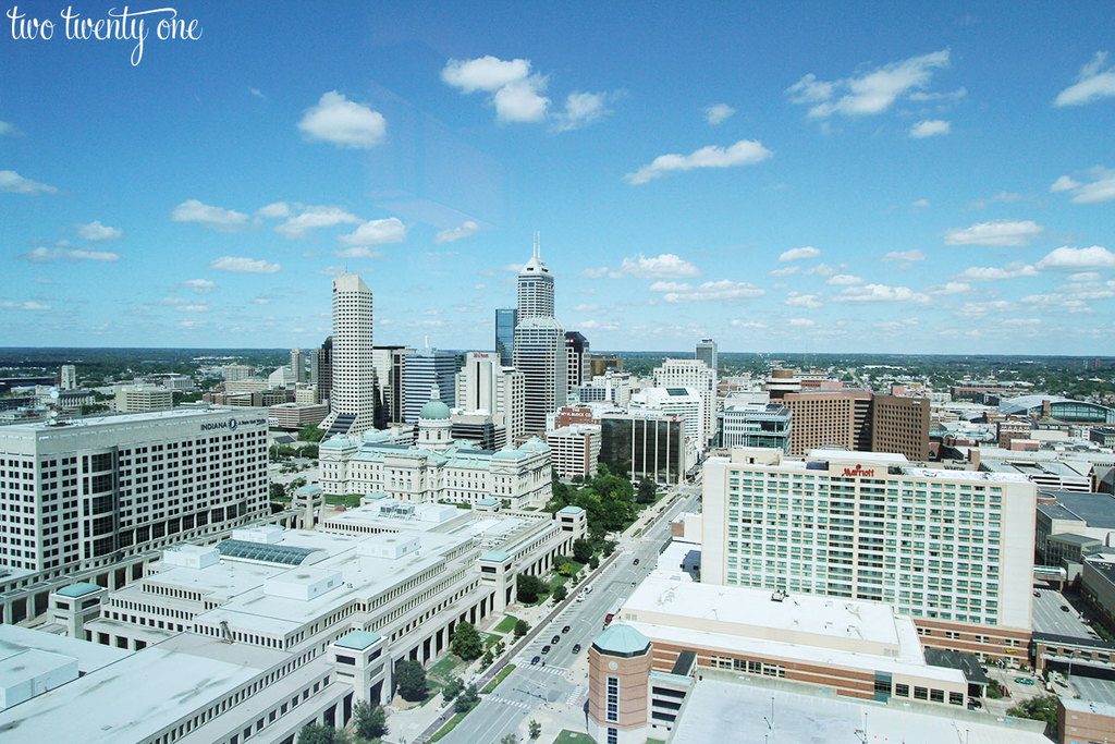 View from 31st floor of JW Marriott Indianapolis