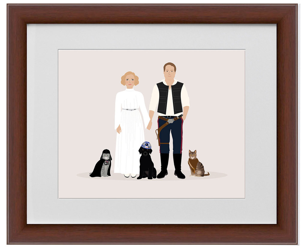 Custom Star Wars Family Portrait