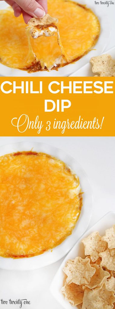 Chili Cheese Dip! Only 3 ingredients and ready in minutes!