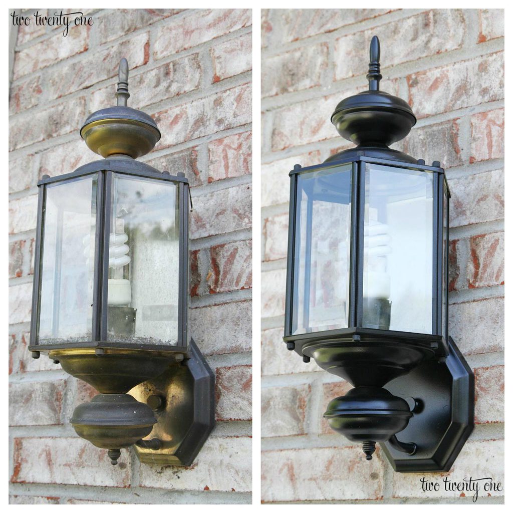 Outdoor light makeover! How to make your outdoor lights look like new without breaking the bank!