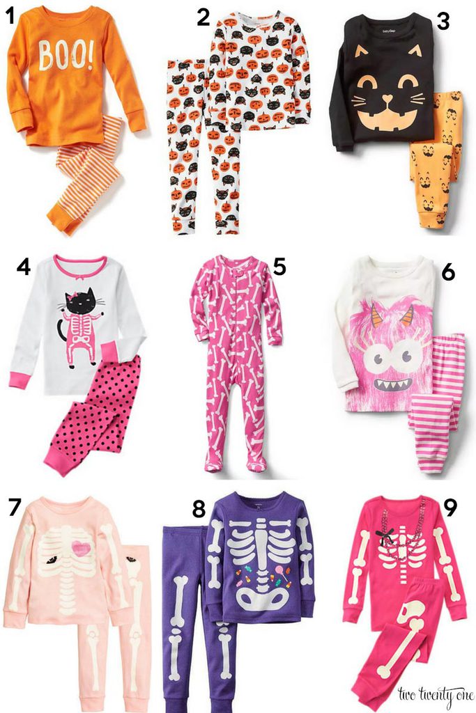 Cute toddler girl Halloween pajamas!