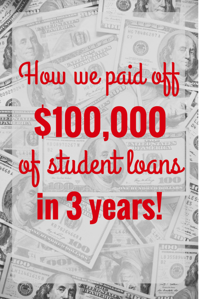 How we paid off $100,000 of student loans in 3 years! Great tips and advice!